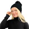 Surprizeshop Waterproof Bobble hat  Black