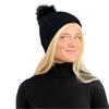 Surprizeshop Waterproof Bobble hat  Black