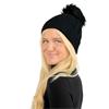 Surprizeshop Waterproof Bobble hat  Black