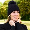 Surprizeshop Waterproof Bobble hat  Black