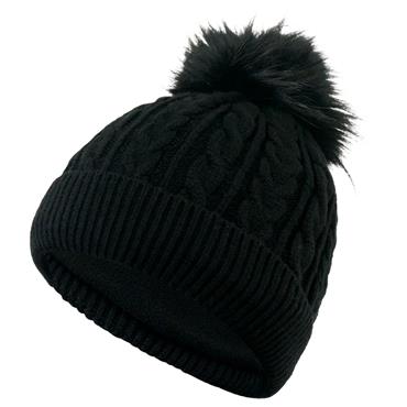 Surprizeshop Waterproof Bobble hat  Black