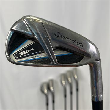 TaylorMade SIM Max 4-9i KBS Regular Steel Irons Gents RH