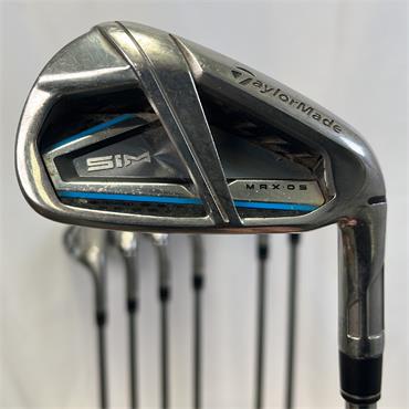 TaylorMade Sim Max OS 5-SW KBS Steel Regular Irons Gents RH