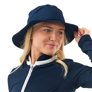 Surprizeshop Ladies Fleece Lined Rain Hat  Navy