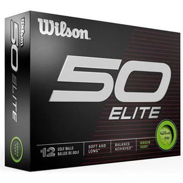 Wilson 50 ELITE Golf Balls Dozen  Green