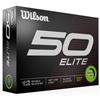 Wilson 50 ELITE Golf Balls Dozen  Green
