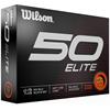 Wilson 50 ELITE Golf Balls Dozen  Orange