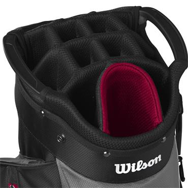 Wilson Feather Cart Bag  Black - Grey - Red