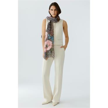 Schal Scarf Gold Red