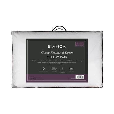 Goose Feather & Down Pillow Pair