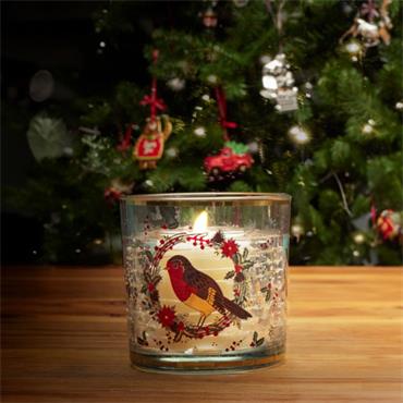 Christmas Robin LED Candle