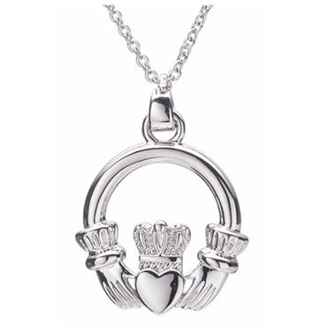 Silver Claddagh Pendant