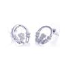 Silver Claddagh Earrings Pair