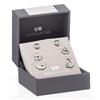 Silver Sun, Moon & Star Earrings Set