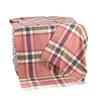 Lambswool Throw Pink Check 137x180cm