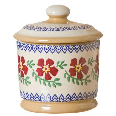 Nicholas Mosse Pottery Lidded Sugar Bowl Old Rose