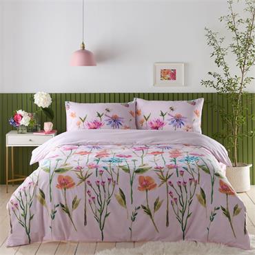 Emily Duvet Set Pink Double Bed