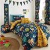 Woodland Friends Duvet Set Navy Double Bed
