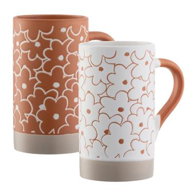 Daisy Tall Mugs Set/2