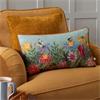 Country Wilds Blossom Meadow Cushion Sky Blue 30x50cm