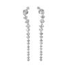Silver Plated Cubic Zirconia Drop Earrings