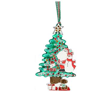 Santa & Snowman Christmas Tree Decoration
