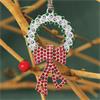Wreath with Bow Christmas Tree Decoration