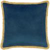 Marais Cosmos Chenille Cushion Cover Blue Yellow 45x45cm