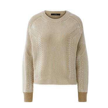 Sweater White Camel