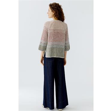 Sweater Off White Red