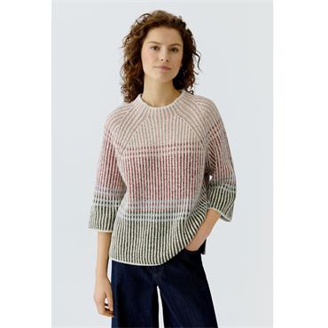 Sweater Off White Red