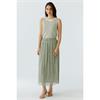 Pleated Skirt Seagrass