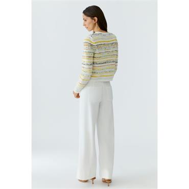 Cardigan White Yellow