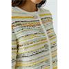 Cardigan White Yellow