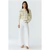 Cardigan White Yellow