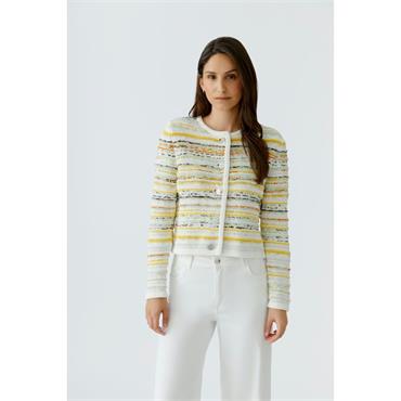 Cardigan White Yellow