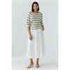 Sweater White Green