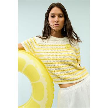 Sweater White Yellow