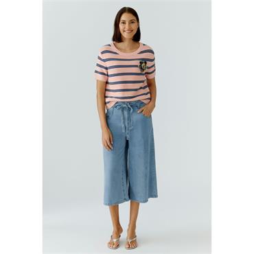 Short Sleeve Sweater Rose Blue