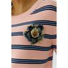 Short Sleeve Sweater Rose Blue