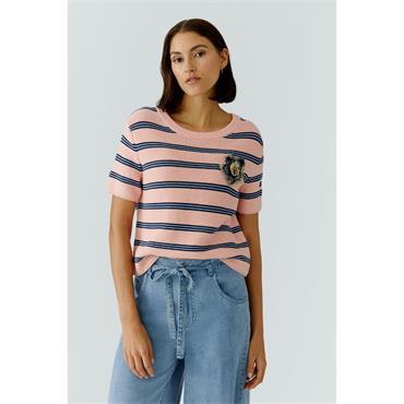 Short Sleeve Sweater Rose Blue