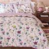 Climbing Rose Stripe Duvet Set Pink