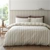 Brushed Regal Stripe Duvet Set Natural