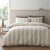 Brushed Regal Stripe Duvet Set Natural