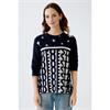 Sweater Dark Blue & White