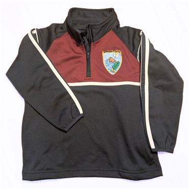 Glenderry New 1/4 Zip Top Navy/Wine