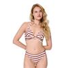 Triangle Padded Bikini Set Sable Stripe