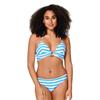 Triangle Padded Bikini Set Ortensia Blue Stripe