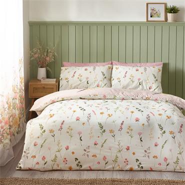 Countryside Floral Duvet Set Pink