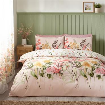 Countryside Floral Duvet Set Pink